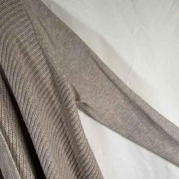 Old Navy Cardigan Womens Maternity Small Tan Open Front Long Sleeve - Picture 5 of 10